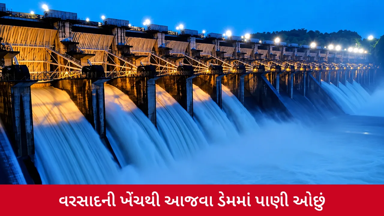 આજવા ડેમમાં પાણીની સપાટી ચિંતાજનક, વરસાદ નહીં વધે તો નર્મદાના પાણીનો સહારો