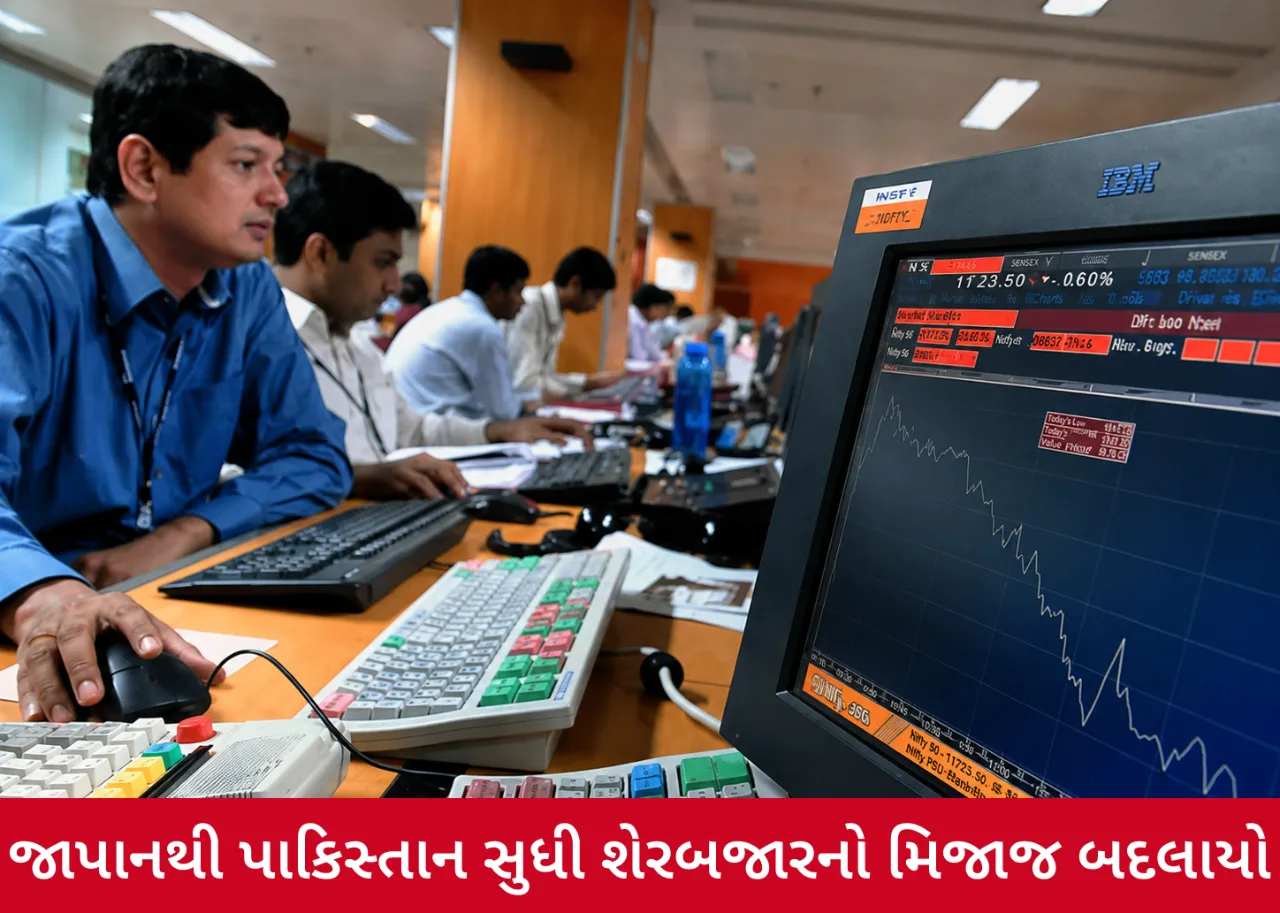 ગઈકાલના વૈશ્વિક બજાર ધડાકા બાદ આજે શેરબજારમાં કેવો માહોલ?