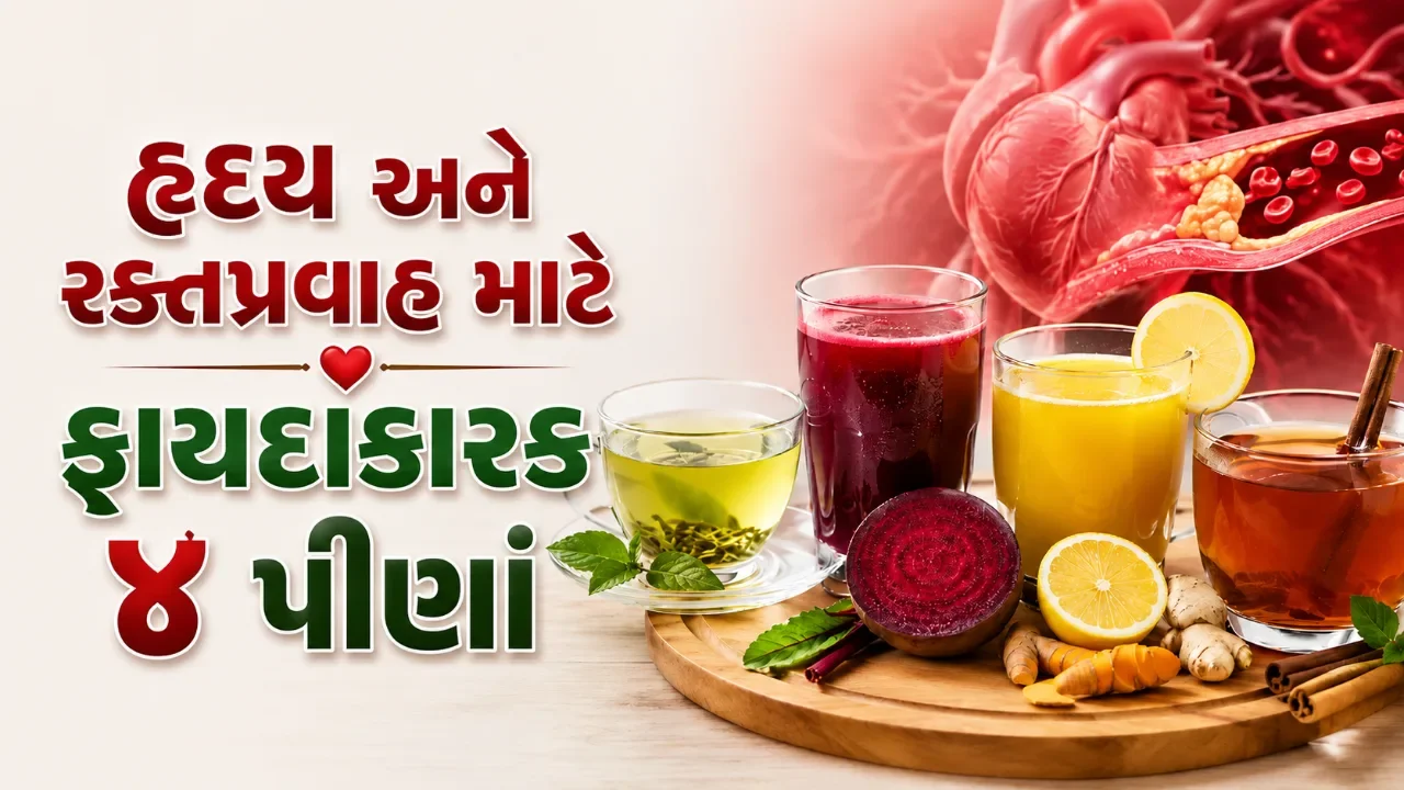 હૃદયના સ્વાસ્થ્ય માટે ૪ પૌષ્ટિક પીણાં, રક્તપ્રવાહને જાળવવામાં બની શકે મદદરૂપ